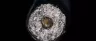 Unlit hash hole pre-roll showing rosin core center