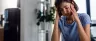 Person experiencing cannabinoid hyperemesis syndrome symptoms