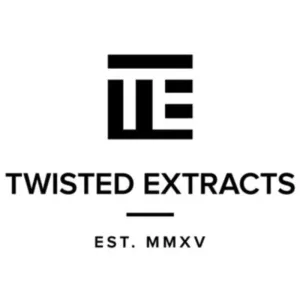 Twisted Extracts logo featuring stylized letters