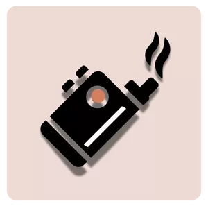 cbd vape cartridge on white background