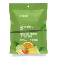 BIRCH+FOG CBD candy cough drops 200mg citrus menthol tin