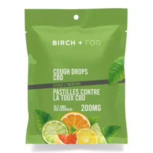 Citrus Menthol CBD Cough Drops 200mg / 20pcs - BIRCH+FOG