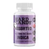 Hard Candy Assorted 300MG THC Indica white plastic bottle.