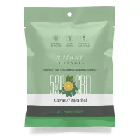 Natuur citrus menthol cannabis candy CBD lozenges package