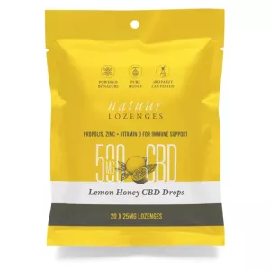 Lemon Honey CBD Lozenges 500mg / 20pcs – Natuur