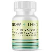 CBD for anxiety capsules bottle by NOW+THEN with CBG