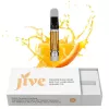 Cannabis cartridge with orange flavor and packaging