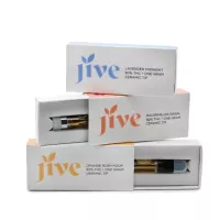Premium cannabis cartridges by Jive with ceramic tip technology