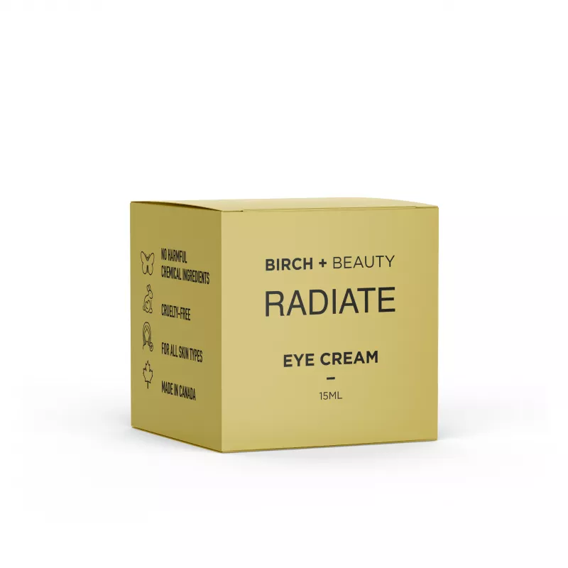Birch + Beauty 15ML Eye Cream Box - Cruelty-Free, Chemical-Free, Made in Canada