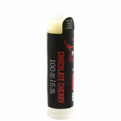 Chocolate Cherry 100mg Medicated Lip Balm with Flame Design - 5.5g