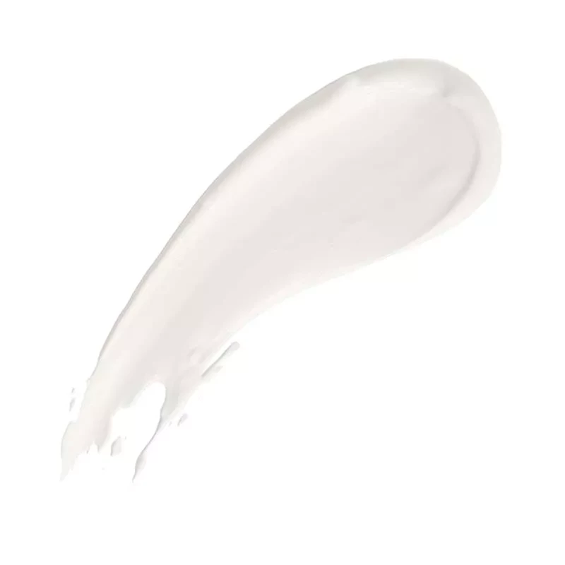 Glossy Sweetjane Synergy Cream swatch on white background, highlighting smooth texture and creamy hue.