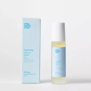 Calming CBD Oil Roller 250mg with Vitamin F and Chamomile.