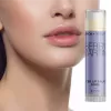 CBD lip balm on smooth lips with glowing skin, showcasing beauty and skincare benefits.