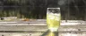 chilled CBD beverage can on a wellness background