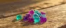 Assorted CBD candy gummies and hemp edibles