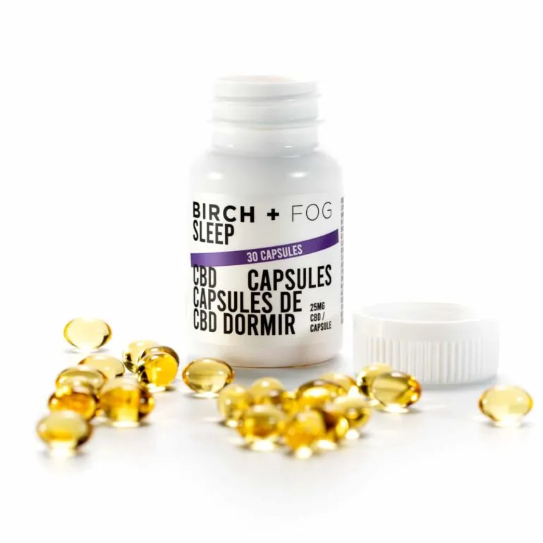 Birch + Fog CBD Sleep Capsules, 25mg, 30ct - Sleep Aid Supplement
