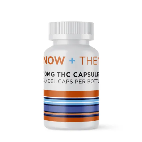 NOW + THEN THC Capsules - 10mg, 30ct Bottle with Child-Resistant Cap