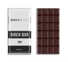 CBD-infused chocolate bar packaging and chocolate pieces