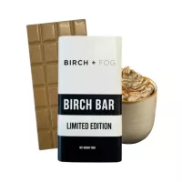 Premium CBD chocolate bar with pumpkin spice flavor by BIRCH+FOG