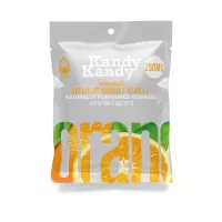 Orange CBD gummies 50mg isolate pieces