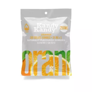Orange CBD Isolate Gummies 50mg x 5pcs (250mg) – KANDY KANDY