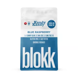 CBD THC Blue Raspberry Gummies Blokk 75mg x 8pcs (600mg) – KANDY KANDY
