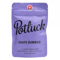 Potluck grape ratio gummies with balanced THC CBD formula