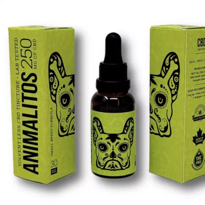 Animalitos 250mg CBD Tincture for Small Dogs - Natural, Lab-Tested, Made in Canada