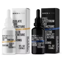 Birch + Fog 1500mg CBD Tincture Set for Day and Night Use