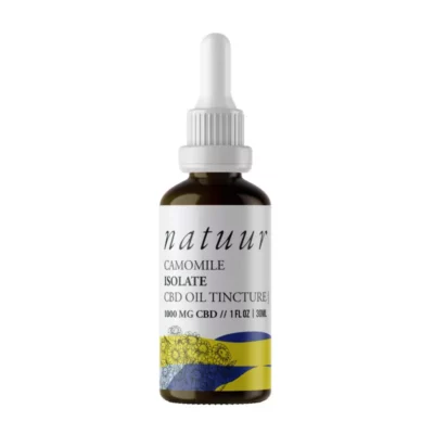 Natur Chamomile CBD Oil Tincture, 1000mg in Amber Glass Bottle with Dropper