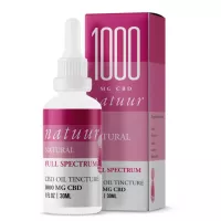 Full spectrum CBD tincture 1000mg bottle by Natuur