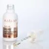 CBD oil tincture, 1500mg isolate, premium gold design, white dropper cap.