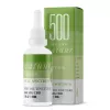 Full spectrum CBD oil tincture, 500 mg, natuur brand, green and white bottle.