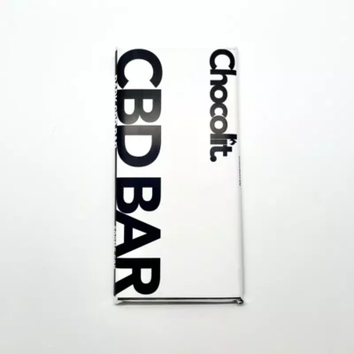 Chocolit Vegan CBD Chocolate Bar Packaging with Bold Typography