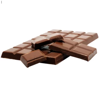 Smooth, well-tempered milk chocolate bar with glossy finish and clean breaks.