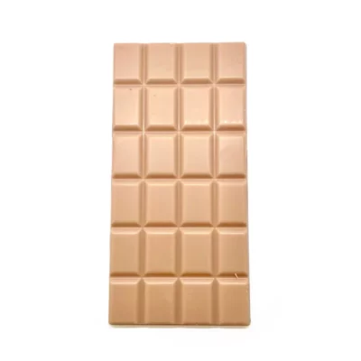 Milk chocolate THC bar with 32 creamy squares, perfect for controlled enjoyment.