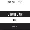 Birch Bar CBD label with black and white minimalist design.