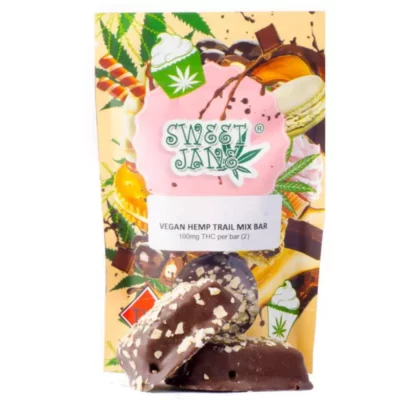 Sweet Jane Vegan Hemp THC Trail Mix Bar, 100mg - Cannabis-Infused Snack