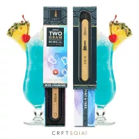 CRFT Blue Hawaiian Sativa 2g disposable vape pen with tropical THC distillate and eco-friendly design