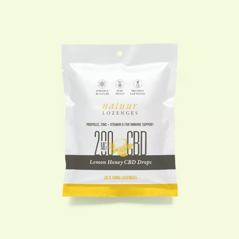 Lemon Honey CBD Lozenges 200mg / 20pcs – Natuur