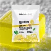 Birch + Fog CBD lemon honey cough drops packaging with dosage and dual-language text.