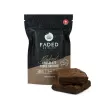 Chocolate fudge brownie package and two brownies