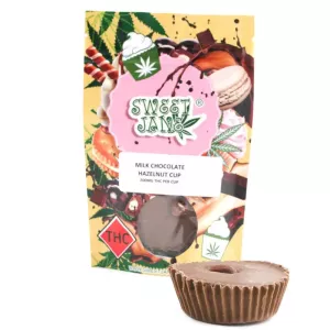 THC Milk Chocolate Hazelnut Cup 200mg / 1pcs – Sweet Jane