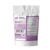 Chaga extract gummies packaging, 15 servings, supplement info, QR code, social media icons.
