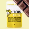 Dark chocolate with citrus zest, Lion’s Mane, Cordyceps, wellness, vegan, sugar-free, bilingual package.