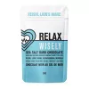 Relax Wisely Sea Salt Dark Chocolate with Reishi, Lions Mane, Vegan, Sugar-Free.