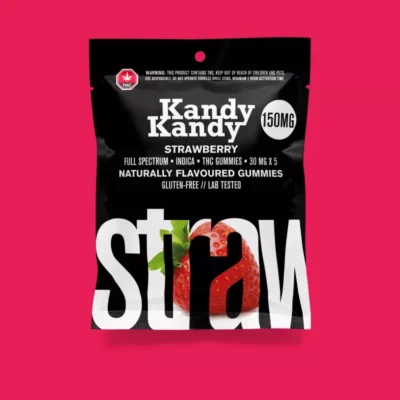 150mg Indica THC Strawberry Gummies by Kandy Kandy - Gluten-Free & Lab-Tested