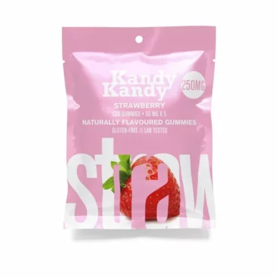Kandy Kandy 250mg CBD Strawberry Gummies, Gluten-Free and Lab-Tested