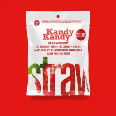 Kandy Kandy THC Strawberry Gummies 200MG - Gluten-Free and Lab Tested