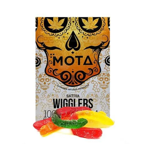 MOTA Sativa Gummies - 100mg THC Worms with Cannabis Infusion